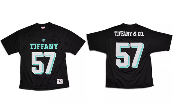 Men's Tiffany #57 Black Mitchell & Ness Stitched Football Jersey